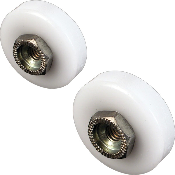 Prime-Line Shower Door Roller, 7/8 in. and 3/4 in. Diameter, Flat Edge Nylon Tire (4 Pack) M 6202 - main